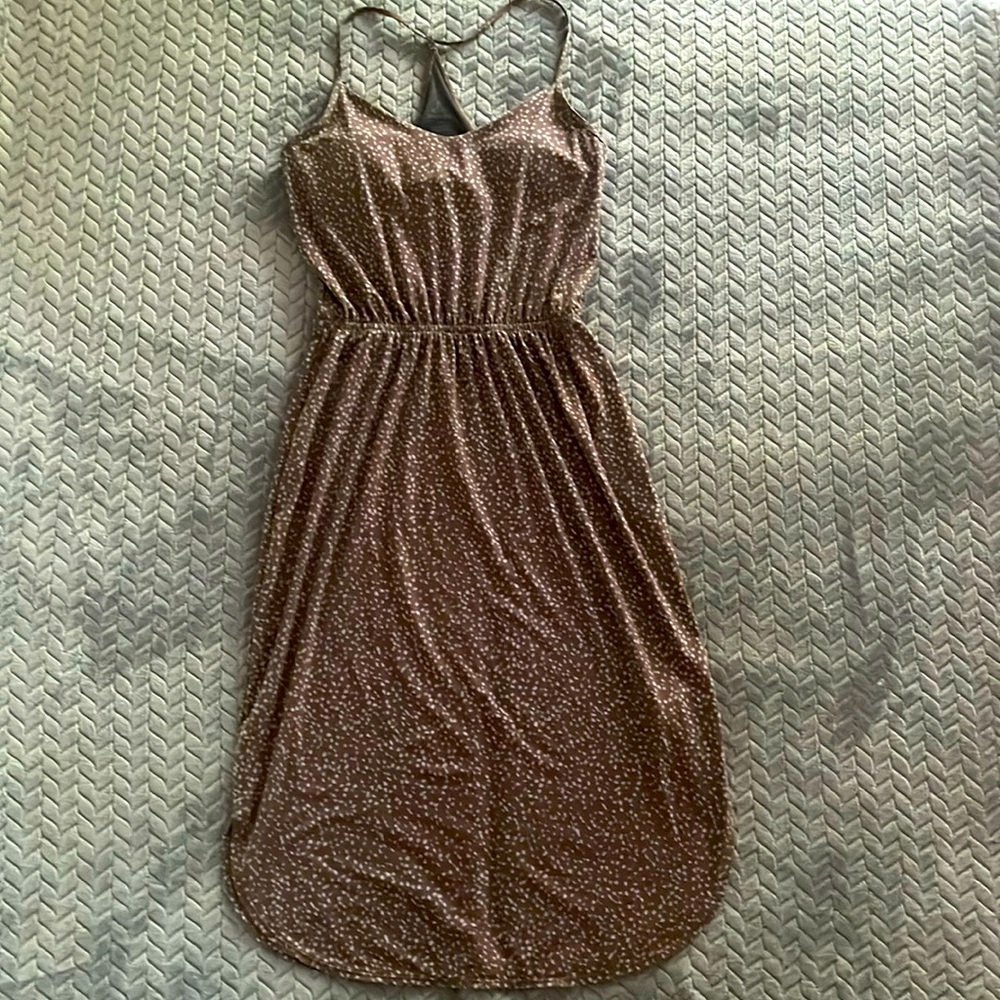 Cinched waist dress, small Prana